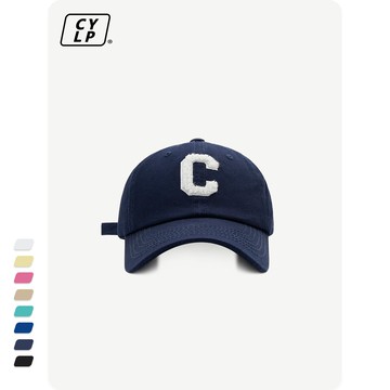棒球帽韩版潮牌C字母软顶棒球帽 时尚街拍鸭舌帽遮阳帽男女【淘夢屋】