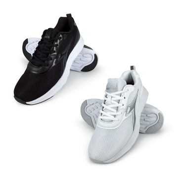 DIADORA迪亞多那 生活時尚運動鞋 男運動鞋 男鞋 反光 電繡 透氣 散熱 Q彈 減壓 彈力 輕量 止滑 黑 白