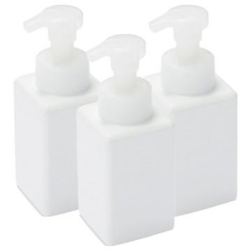MUJI 無印良品 PET慕斯瓶  白色  3個