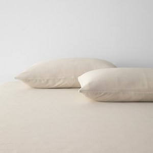 SNOW TOUCH 涼感床包式保潔墊枕用2入 貝殼白