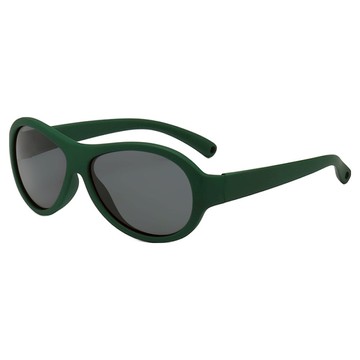 ALEGANT UV400 運動時尚霧綠兒童運動流線設計矽膠偏光墨鏡  綠色  3~8歲