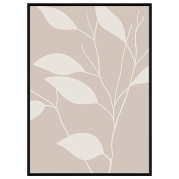 BOLUO GALLERY 菠蘿選畫所 波希米亞樹葉線條IV 掛畫 APAG4613B  59.4 x 42cm  黑色