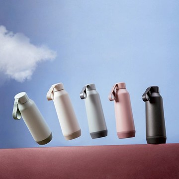 WOKY 沃廚｜TIKO輕芯鈦瓷易潔層保溫杯 500ML - 黛粉