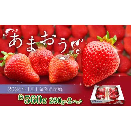 ふるさと納税 博多あまおう 約280g×2パック(冬) あまおう いちご 苺 果物 フルーツ 福岡県産 博多 福岡県香春町