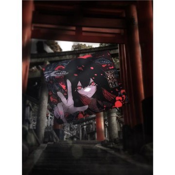 AbyssGaming【紅玉】琉璃二次元鋼化玻璃鼠標墊電競游戲FPS專用大