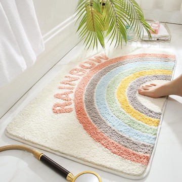 浴室地墊 衛生間吸水地墊門口腳墊可愛廁所洗手間進門墊家用浴室防滑墊地毯