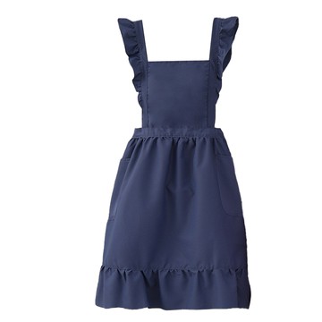 公主風圍裙-藍色-2件