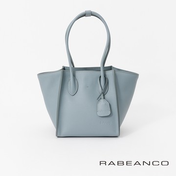 RABEANCO LU手提造型托特包-中-霧藍