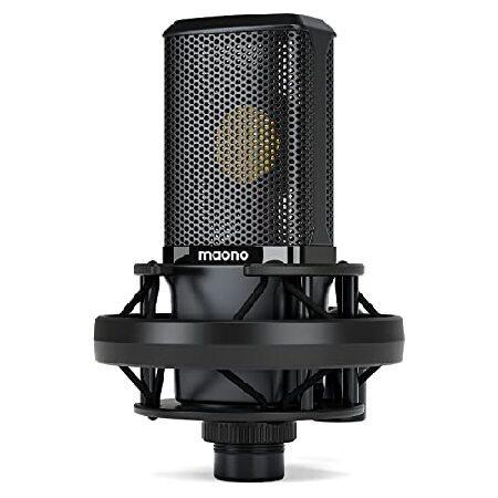 XLR Condenser Microphone with 34mm Large Diaphragm, MAONO Professional Cardioid Studio Mic for Podcasting, Recording, Streaming, Vocal（並行輸入品）