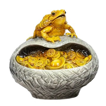 法藍瓷 含金蟾蜍 金蟾蜍擺飾