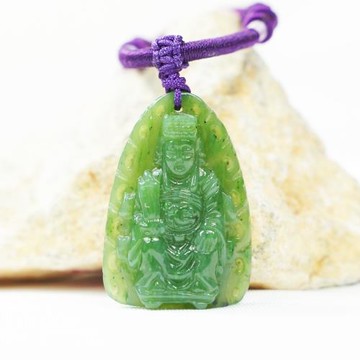 丹莉珠寶  碧玉媽祖雕件