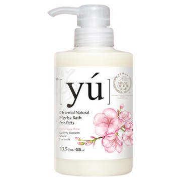 yu 東方森草 寵物沐浴乳 櫻花亮瑩配方  400ml  1瓶
