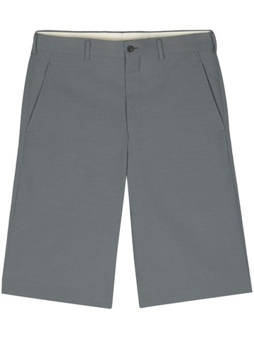 Comme des Garçons Homme Plus - mid-rise bermuda shorts - men - Wool/Cupro - XL - Grey