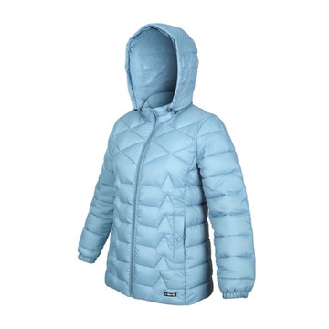 FIRESTAR 女可拆帽鋪棉外套-防風 防潑水 保暖 上衣 連帽外套 HL137-90 珊瑚藍