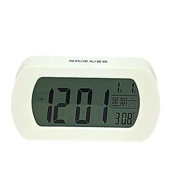 《省您錢購物網》全新~電子智能桌面掌上型電子鐘(12首音樂選擇)