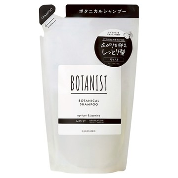 BOTANIST 植物性滋潤型洗髮精補充包 杏子&茉莉 400ml  溫和保濕  柔順秀髮  1包
