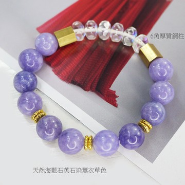粉紅堂飾品天然海藍石英石彈性手鍊薰衣草 海水藍色 瑪瑙海星彈性手鍊綠瑪瑙 深紅 松果購物 買不完的生活好物 Line購物