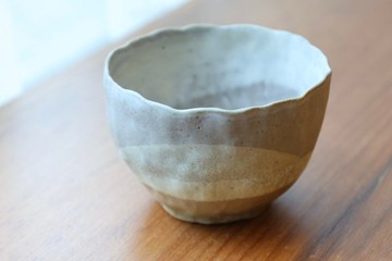 【聖誕節禮物】超薄信樂土詫寂茶碗日本進口陶土手作茶杯山石色階