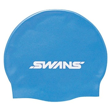 SWANS 矽膠泳帽 日本製 SA-7  藍色  均碼  1個