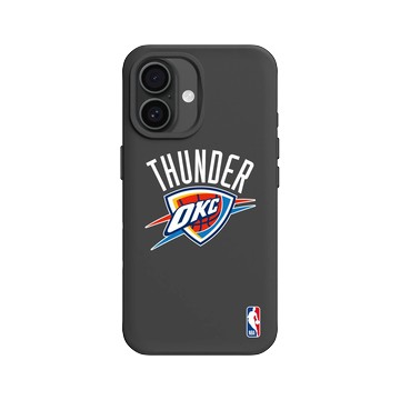 iPhone 16 SolidX 黑 - NBA - Logo-奧克拉荷馬市雷霆 Oklahoma City Thunder - Light