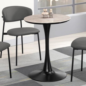 Boden-森比2尺工業風岩板圓型餐桌/小圓桌/休閒桌/商業洽談桌