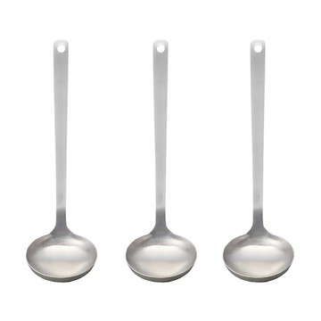 MUJI 無印良品 不鏽鋼湯杓  小(25.5 x 7.5cm)  鐵灰色  3支