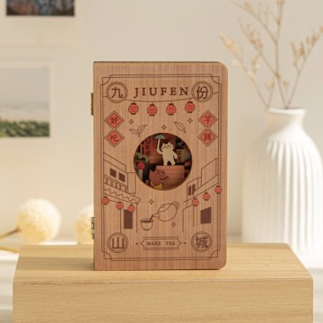 【繪本小夜燈-九份山城】台灣紀念品 / DIY組裝 / 磁控夜燈