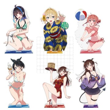 E哥❤租借女友 泳裝旗袍浴衣 千鶴瑠夏彌尼墨 亞克力立牌 周邊擺件