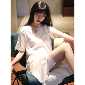 睡裙女夏冰絲ins仙女公主風性感薄款大碼2025年新款中長春秋睡衣