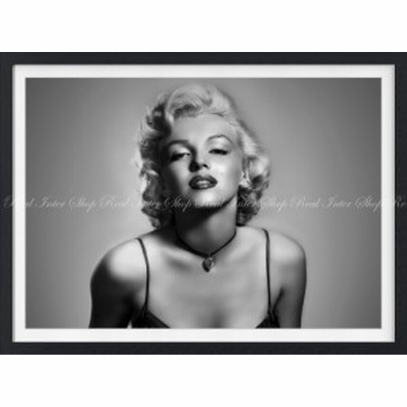 絵画風 壁紙ポスター マリリン モンロー Marilyn Monroe モノクロ 額縁印刷 Mam 005sgf2 594mm 442mm 通販 Lineポイント最大1 0 Get Lineショッピング