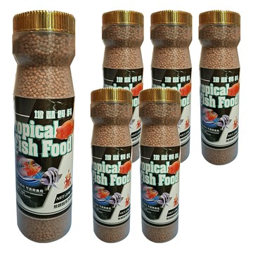 AQUAFUN 水之樂 增豔飼料 中粒  280g  6瓶
