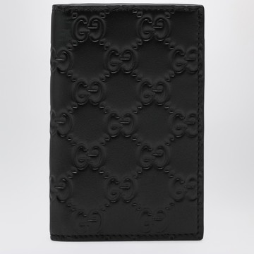 Black GG Emblem vertical card holder