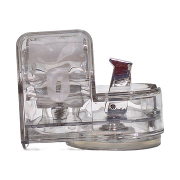 apex Innovation 無痕真空拖把扣 波紋吸盤 8.3 x 6.8 x 5.8cm 109g  透明銀  1個