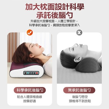 多功能頸部按摩器 三檔力度 溫感熱敷 20按摩頭 揉捏推拿 全身通用
