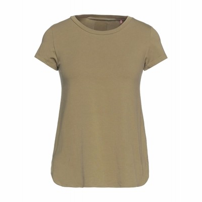 ROSÉ A POIS T シャツ ミリタリーグリーン 40 コットン 94% / ポリウレタン 6% T シャツ