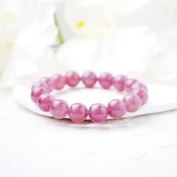 豔桃紫馬粉晶 老礦粉水晶手鍊 愛情 好人緣 桃花首選