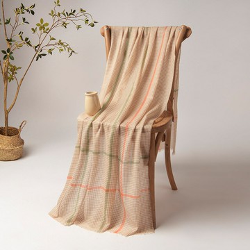 現貨+預購 圍巾羊毛披肩-薄款小千島格時尚女配件5色74cy60【獨家進口】【米蘭精品】