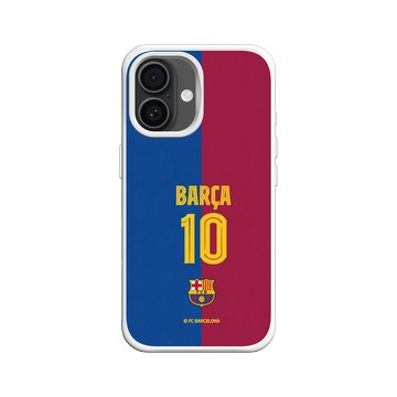 iPhone 16 SolidX 白 - FC Barcelona - BARÇA 10