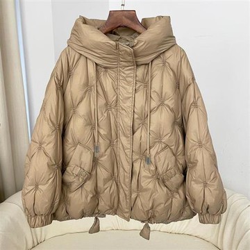 【巴黎精品】現貨+預購 頂級真羽絨外套白鴨絨外套羽絨衣秋冬保暖大碼休閒女裝-連帽短款女外套2色a1ld17