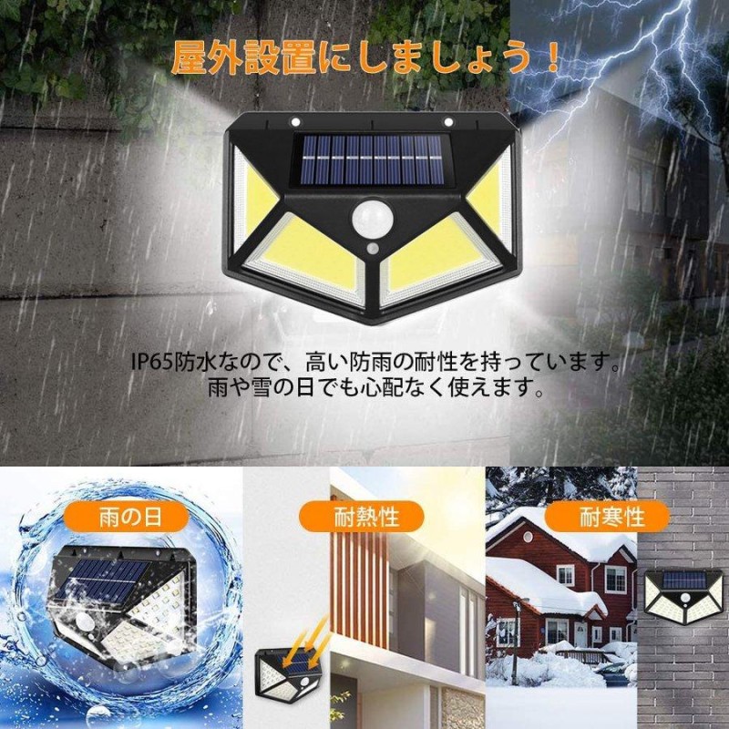 センサーライト 屋外 LED/COB 人感センサー 明るい 防水 2個/4個セット