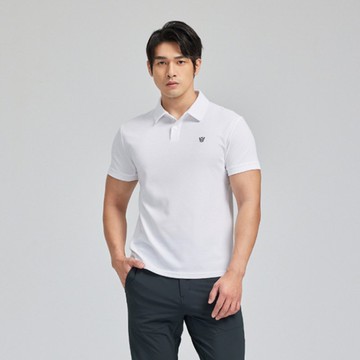 經典短袖運動 polo 衫 (TCool 涼感防曬)-白