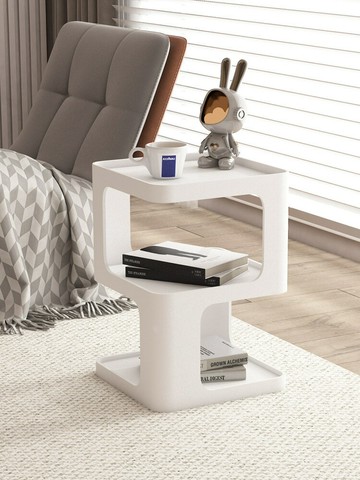 公司貨免運 附發票 現代簡約輕奢客廳沙發邊幾鐵藝創意角幾北歐床頭邊柜小桌子小茶幾-快速出貨