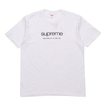 Supreme SS20 Classic Logo Short Sleeve Unisex White