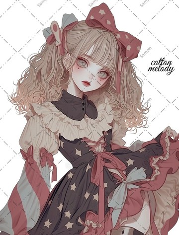 original sticker no.642 人物貼紙 原創貼紙 人物貼紙 女孩貼紙 原創人物貼紙