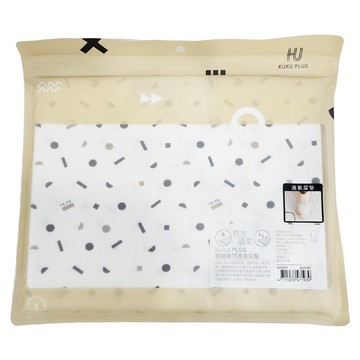KU.KU Duckbill 酷咕鴨 PLUS 透氣尿墊 72 x 90 cm  極簡幾何 白色  1條