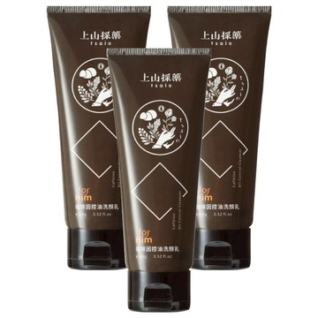 tsaio 上山採藥 咖啡因控油洗顏乳  100g  3條