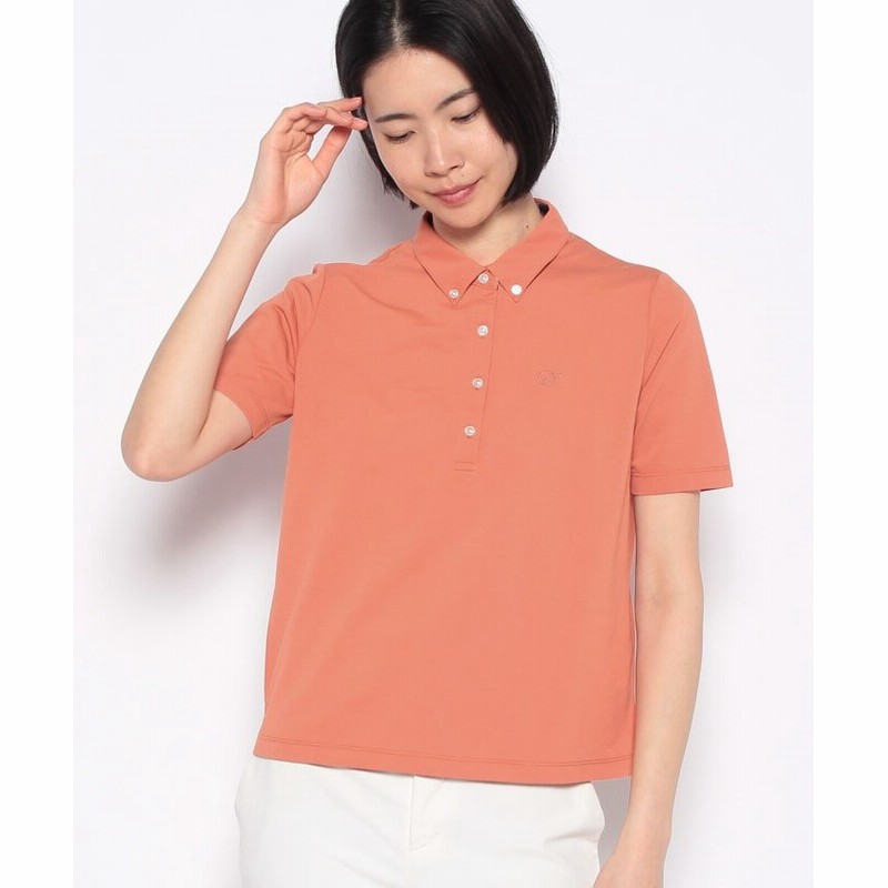 Newyorker ニューヨーカー リネンライク鹿の子ポロシャツ レディース ピンク 通販 Lineポイント最大1 0 Get Lineショッピング