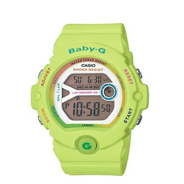 CASIO 卡西歐 BABY-G 日本版 繽紛嫩彩雙顯運動女錶 BG-6903-3JF