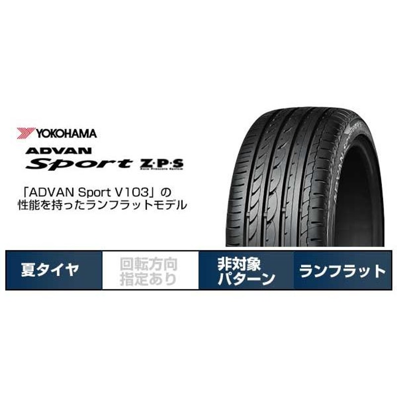 YOKOHAMA ヨコハマ アドバン スポーツV103S ZPS 195/55R16 87V タイヤ 