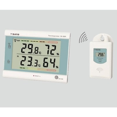 佐藤計量器製作所8-8355-01最高最低無線温湿度計【個】(as1-8-8355-01)